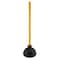 Prime-Line Plunger, 6 in., Medium Duty, Rubber Cup, Black, Wooden Handle Single Pack MP56755 - alternate 1
